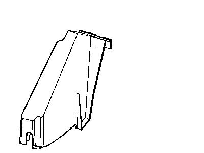 Dodge 4662051AA SUPPORT Footrest