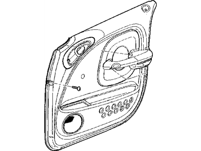 Chrysler RJ761FLAH PANEL Door Trim Front