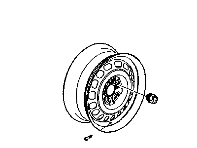 Chrysler 5085550AB WHEEL Aluminum