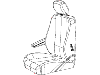 Mopar 1TU681VSAA Cover Front Seat Cushion