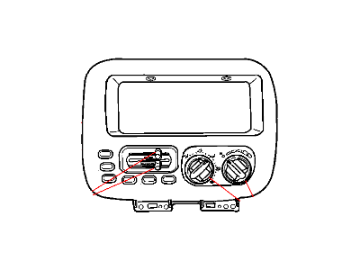 1999 Chrysler Town & Country A/C Switch - 4677967AB