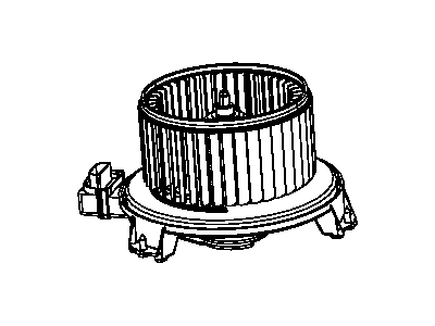 Jeep 68232369AA MOTOR Blower with Wheel