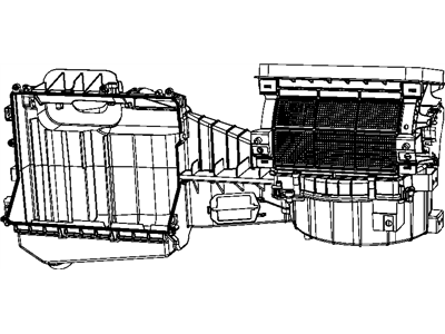 Jeep 68232366AA HOUSING A/C And Heater Includes: Upper Housing, Lower Housing, Evaporator Plate, Drain Seal, Clips and Screws