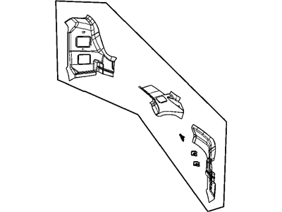 Chrysler 4719932AF REINFORCEMENT D pillar lower