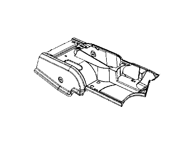 Jeep Wrangler Center Console Base - 1FH661J3AA