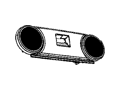 Mopar 1DR92DK2AA Speaker Housing, Beige, Rear