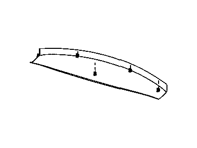 Dodge ZJ29DW1AE PANEL Liftgate Trim Header