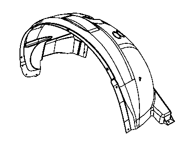 Dodge 55157171AD LINER Front Fender
