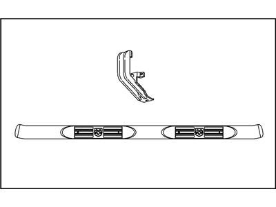 Dodge 82208758AD STEP KIT Tubular Side