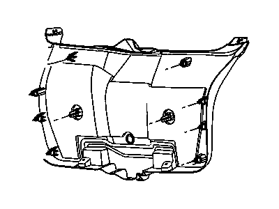 Dodge YG71DKAAF PANEL Liftgate Trim Without Speakers