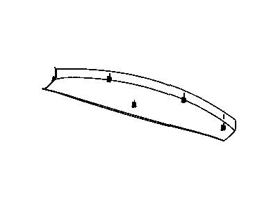 Dodge ZJ29DW1AD PANEL Liftgate Trim Header