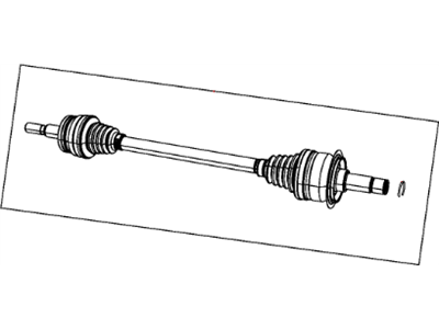 2020 Dodge Challenger Axle Shaft - 52123970AD