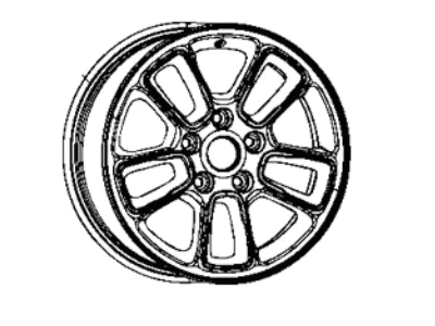 Jeep 7AZ97LS1AA WHEEL Aluminum