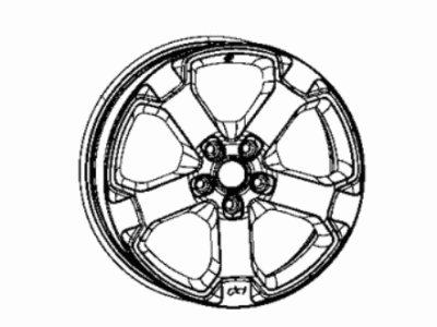 Jeep 7BM18RXFAA WHEEL Aluminum