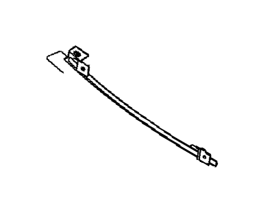 Dodge 55359365AB CHANNEL Front Door Glass Lower