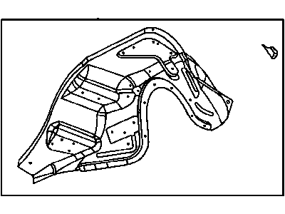 Dodge 55275310AH WHEELHOUSE Front Inner