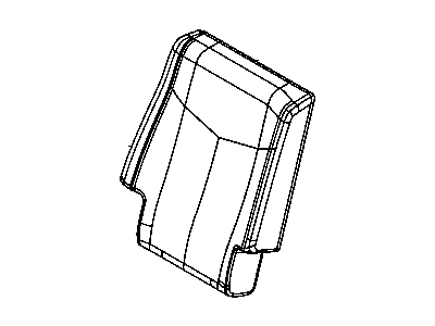 Dodge 5VU42GT5AB COVER Rear Seat Back 2nd Row