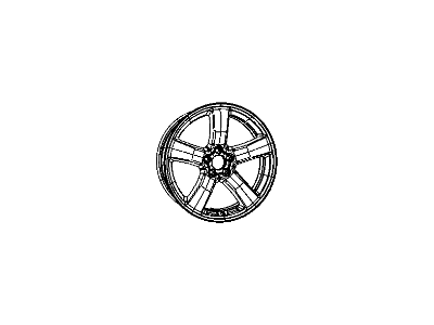 Mopar 1YA39SZRAA Wheel Aluminum