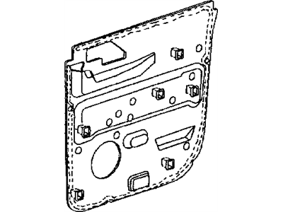 Dodge 55257220AC WATERSHIELD Rear Door