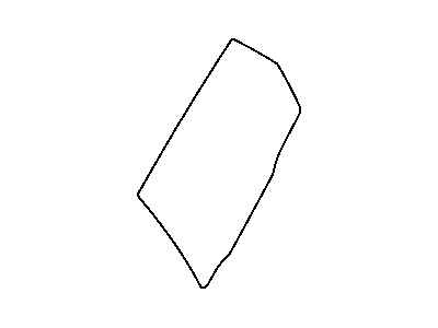 Chrysler 4724962AB GLASS Rear Door