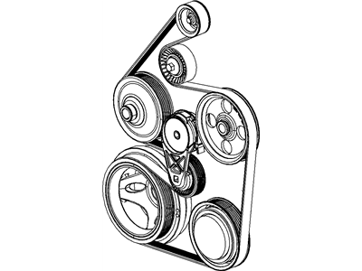 Chrysler 68050639AA PULLEY HUB KIT A/C Compressor
