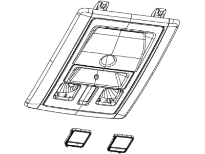 Ram 1VG01BD1AA CONSOLE Overhead