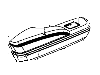 Mopar 1WK361X9AB Armrest Front Door Trim