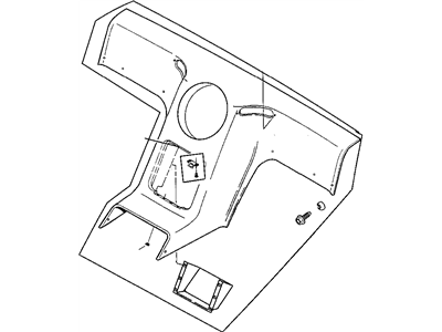 Mopar 4848863AB Patch Floor Pan Rear Corner