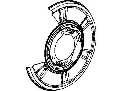 Dodge 68013766AA BACKING PLATE