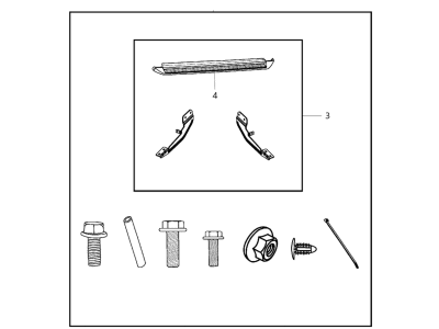 Ram 82211491AG RUNNING BOARD KIT Full