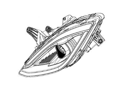 Dodge Viper Headlight - 68111653AB