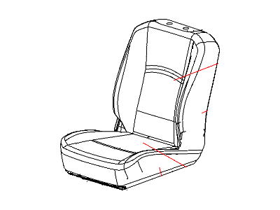Ram 5LA89BD3AA COVER Front Seat Cushion