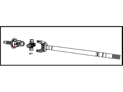 Ram 68065426AB SHAFT Axle
