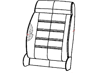 Jeep 1TY22JRRAA COVER Front Seat Back