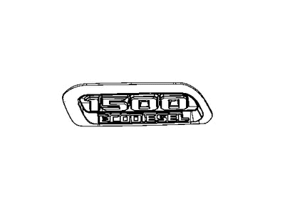 Ram 68276338AC BEZEL Hood 1500 EcoDiesel