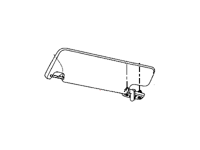 Jeep Wrangler Sun Visor - 5KE42XDVAD