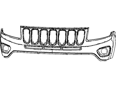 Jeep Compass Bumper - 68109861AA