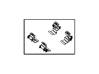 Jeep 68159523AC SPRING KIT Disc Brake Pad