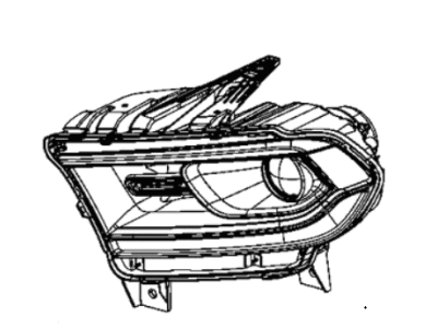 Dodge 68433780AC HEADLAMP
