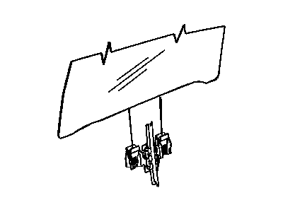 Dodge 55359422AA GLASS Rear Door