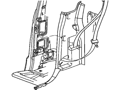 Ram 5HP46XDVAA MOLDING C Pillar