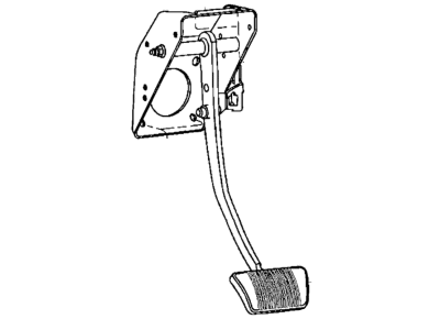 Dodge 68303341AB PEDAL ASSEMBLY Non Adjustable