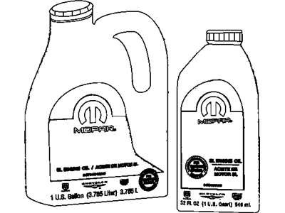 Dodge 5127394PB ENGINE OIL 5W40 Quart