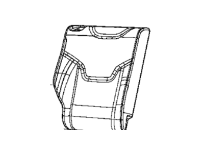 Jeep 6RU14LT5AB COVER Rear Seat Back 2nd Row Right