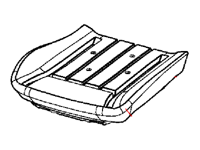 Dodge 5RX12MC8AA COVER Front Seat Cushion