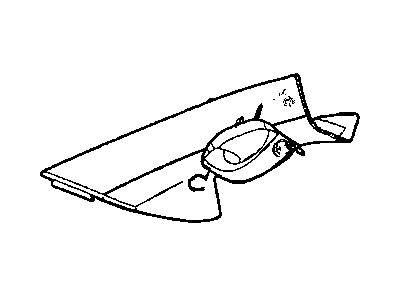 Mopar 5JY55BDXAN Windshield Pillar Trim, Driver Side