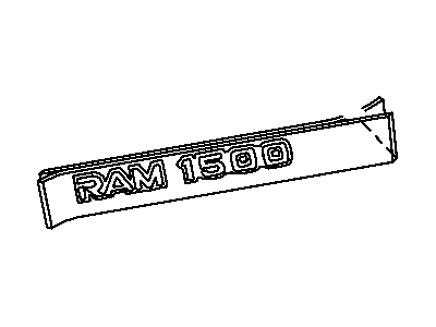 Dodge 55295310AB NAMEPLATE Front Fender Ram 1500