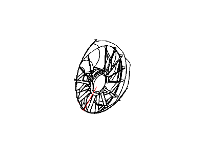Jeep Engine Cooling Fan - 52079984AA