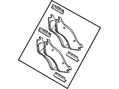 Dodge 5139733AA PAD KIT Front Disc Brake