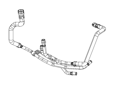 Ram 68309960AB HOSE Coolant Bottle Outlet